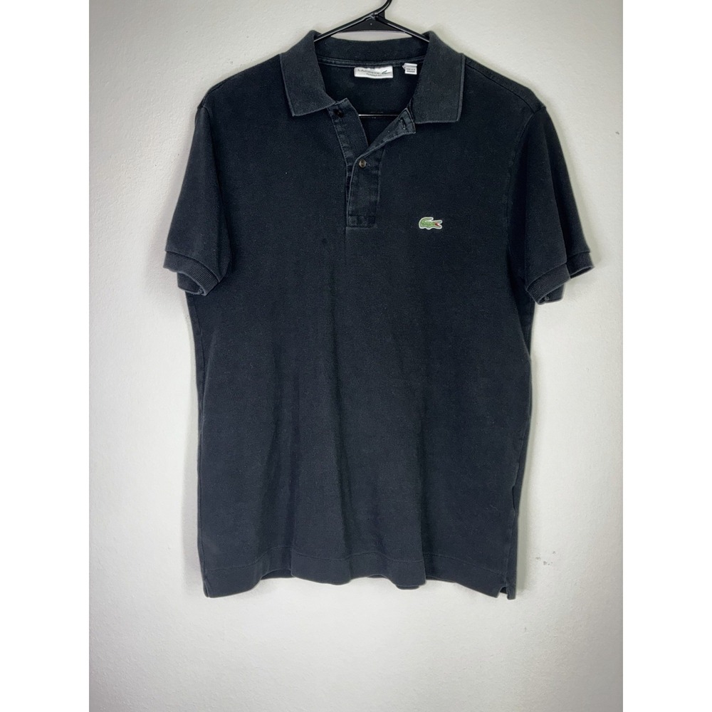 Black Lacoste Classic Fit Polo Shirt